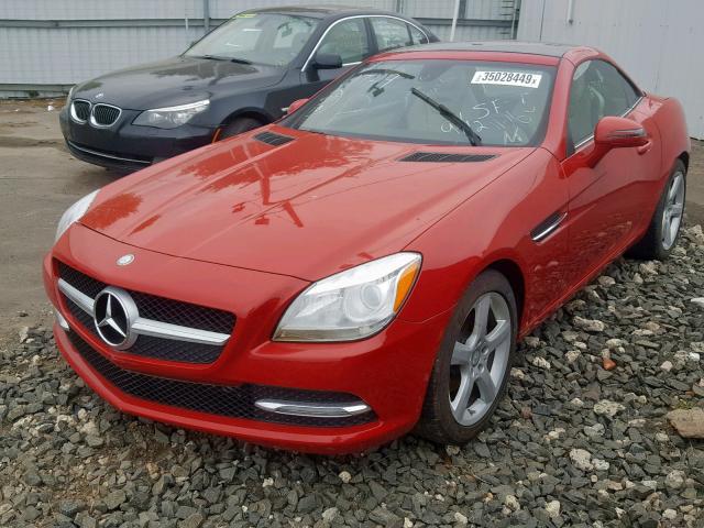 WDDPK4HA4EF074903 - 2014 MERCEDES-BENZ SLK 250 RED photo 2