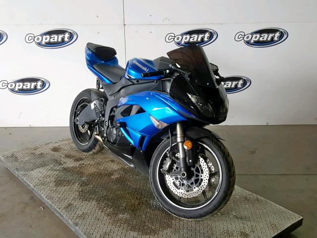 JKAZX4R12BA026337 - 2011 KAWASAKI ZX600 R BLUE photo 1