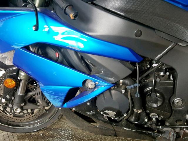 JKAZX4R12BA026337 - 2011 KAWASAKI ZX600 R BLUE photo 9