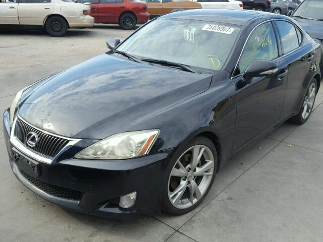 JTHBK262395095062 - 2009 LEXUS IS 250 BLACK photo 2