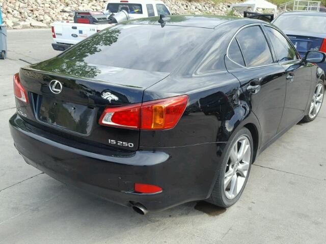 JTHBK262395095062 - 2009 LEXUS IS 250 BLACK photo 4