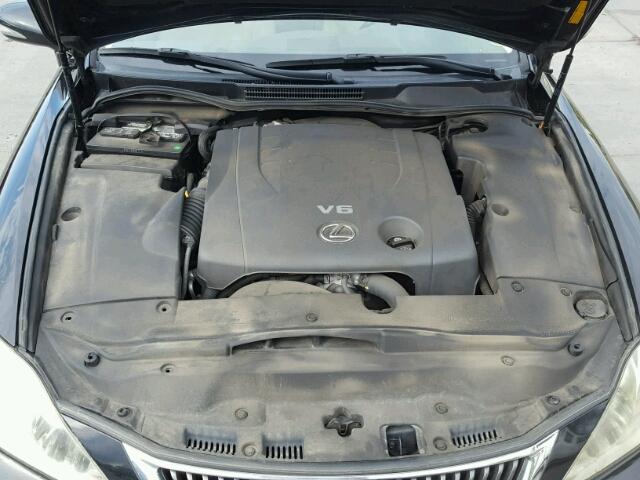 JTHBK262395095062 - 2009 LEXUS IS 250 BLACK photo 7