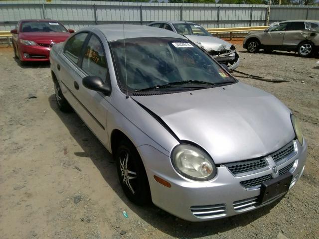 1B3ES26CX3D223075 - 2003 DODGE NEON SE SILVER photo 1