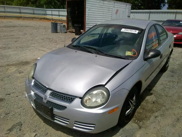 1B3ES26CX3D223075 - 2003 DODGE NEON SE SILVER photo 2