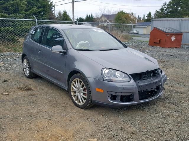 WVWFV71KX7W001510 - 2007 VOLKSWAGEN NEW GTI FA GRAY photo 1