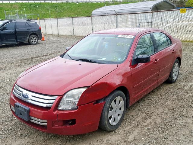 3FAHP06Z18R125319 - 2008 FORD FUSION S RED photo 2