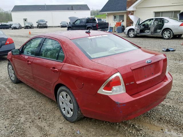 3FAHP06Z18R125319 - 2008 FORD FUSION S RED photo 3