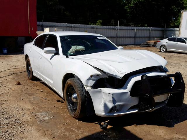 2C3CDXAT5EH367700 - 2014 DODGE CHARGER PO WHITE photo 1