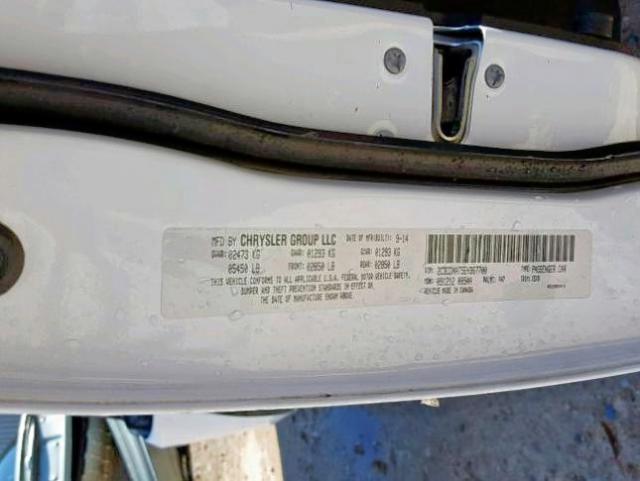 2C3CDXAT5EH367700 - 2014 DODGE CHARGER PO WHITE photo 10