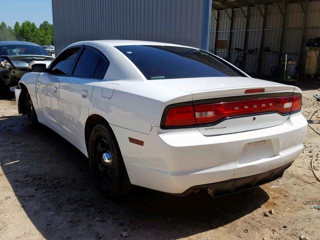 2C3CDXAT5EH367700 - 2014 DODGE CHARGER PO WHITE photo 3