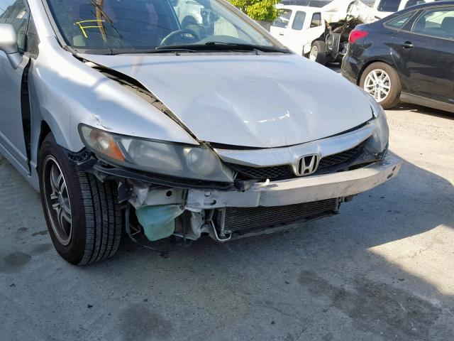 19XFA4F58BE000629 - 2011 HONDA CIVIC GX SILVER photo 9