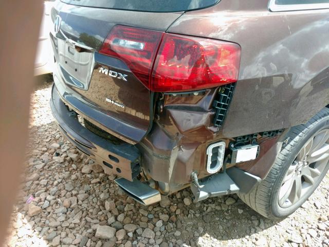 2HNYD2H79AH508155 - 2010 ACURA MDX ADVANC 勃艮第红 照片 9