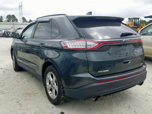 2FMPK3G93FBC35994 - 2015 FORD EDGE SE GREEN photo 3