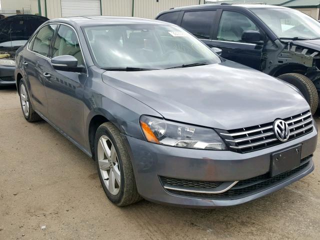 1VWBN7A36DC081194 - 2013 VOLKSWAGEN PASSAT SE GRAY photo 1