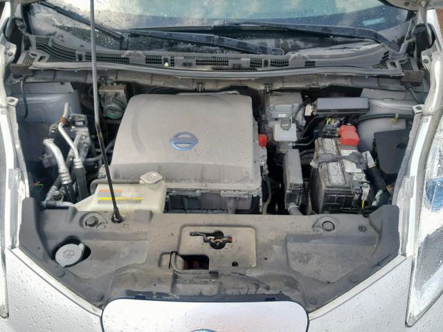 1N4AZ0CP0EC330641 - 2014 NISSAN LEAF S SILVER photo 7