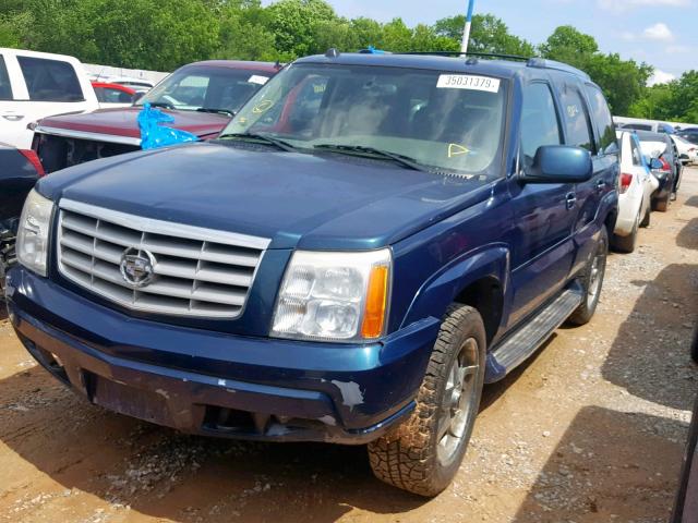 1GYEK63N15R198482 - 2005 CADILLAC ESCALADE L BLUE photo 2