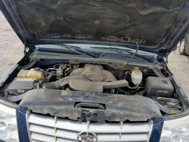 1GYEK63N15R198482 - 2005 CADILLAC ESCALADE L BLUE photo 7