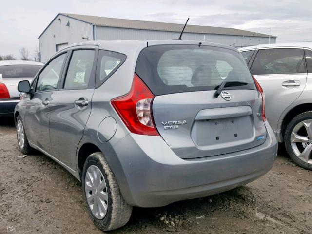 3N1CE2CP7EL365372 - 2014 NISSAN VERSA NOTE SILVER photo 3