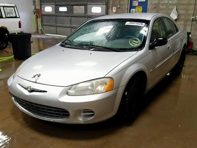 1C3EL46U81N502486 - 2001 CHRYSLER SEBRING LX SILVER photo 2