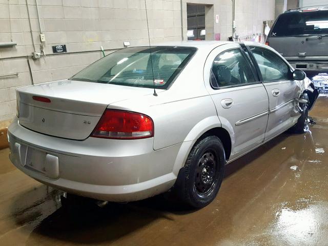 1C3EL46U81N502486 - 2001 CHRYSLER SEBRING LX SILVER photo 4