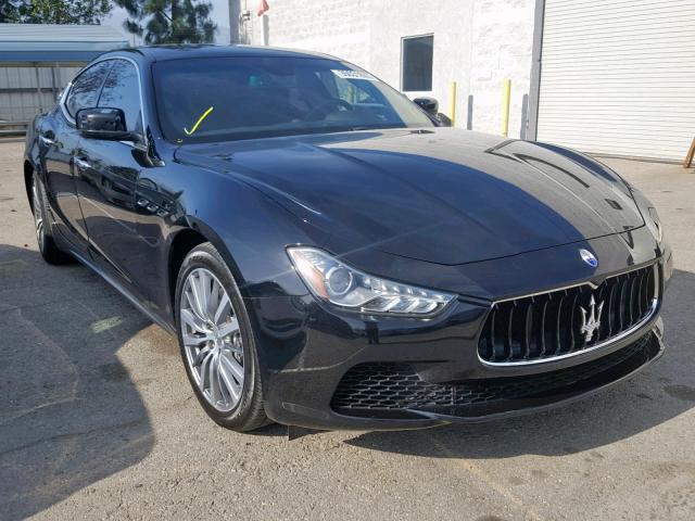 ZAM57XSA8F1156947 - 2015 MASERATI GHIBLI BLACK photo 1