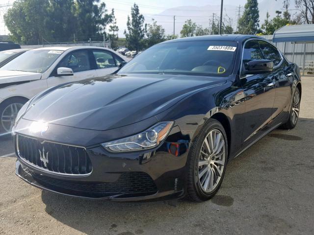 ZAM57XSA8F1156947 - 2015 MASERATI GHIBLI BLACK photo 2