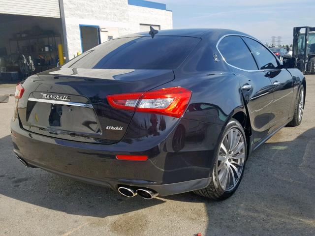 ZAM57XSA8F1156947 - 2015 MASERATI GHIBLI BLACK photo 4