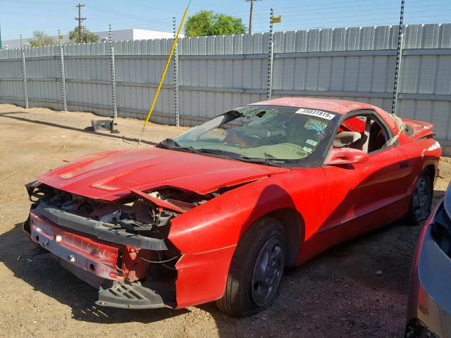 2G2FS22S7R2209587 - 1994 PONTIAC FIREBIRD RED photo 2