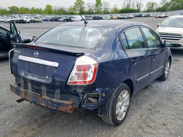 3N1AB6AP4CL762562 - 2012 NISSAN SENTRA 2.0 BLUE photo 4