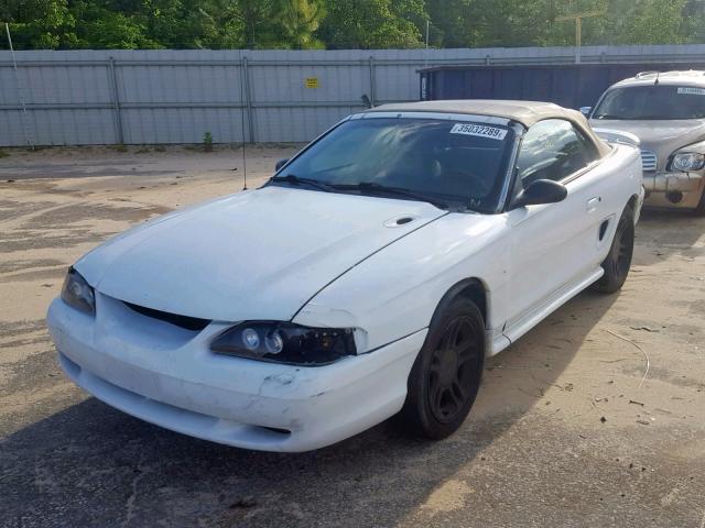 1FALP45X9VF119309 - 1997 FORD MUSTANG GT WHITE photo 2