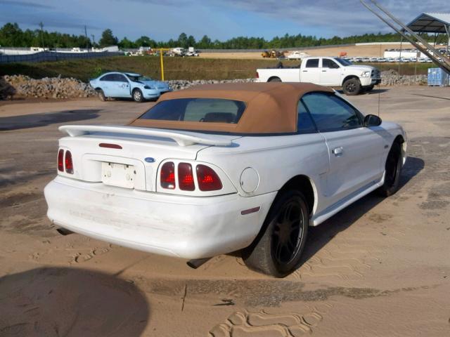 1FALP45X9VF119309 - 1997 FORD MUSTANG GT WHITE photo 4