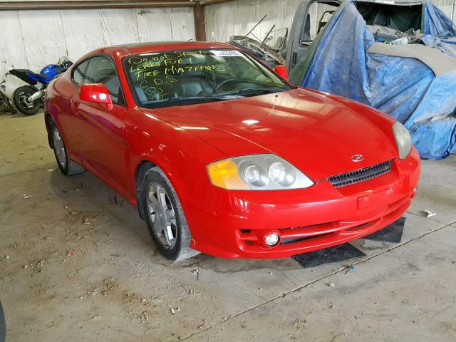 KMHHN65F13U051343 - 2003 HYUNDAI TIBURON GT RED photo 1