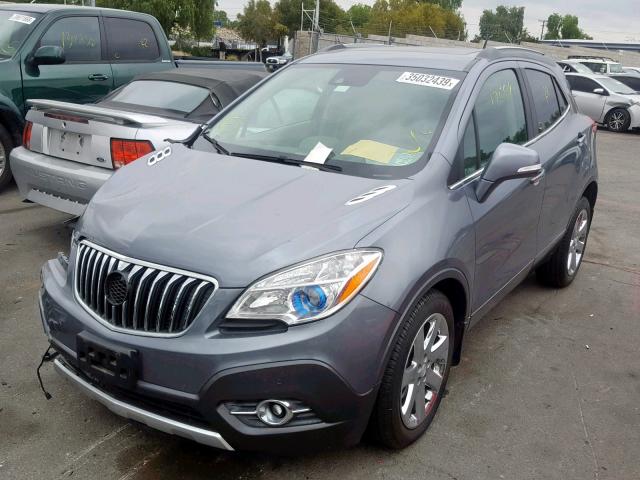 KL4CJDSB5EB519163 - 2014 BUICK ENCORE PRE GRAY photo 2