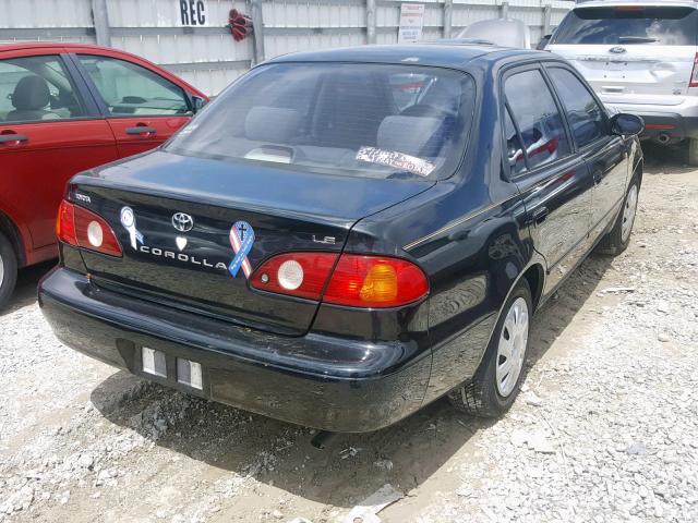 1NXBR12E41Z454447 - 2001 TOYOTA COROLLA CE BLACK photo 4