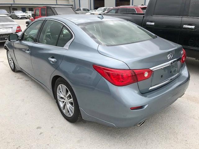 JN1BV7APXEM675646 - 2014 INFINITI Q50 BASE BLUE photo 3