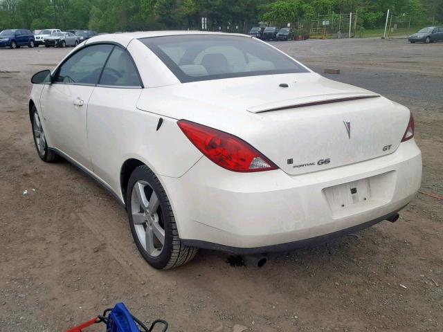 1G2ZH361X74151503 - 2007 PONTIAC G6 GT WHITE photo 3