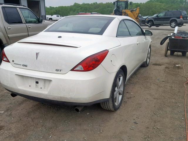 1G2ZH361X74151503 - 2007 PONTIAC G6 GT WHITE photo 4