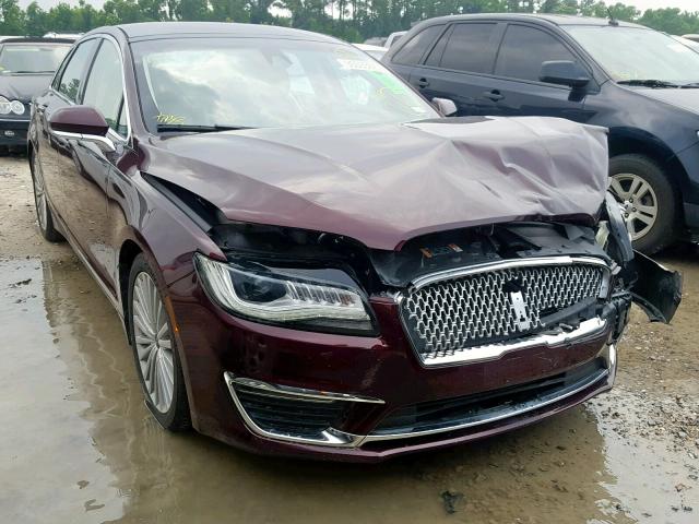 3LN6L5EC7HR612155 - 2017 LINCOLN MKZ RESERV MAROON photo 1