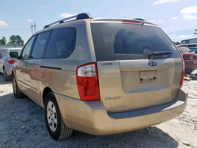 KNDMB233666074767 - 2006 KIA SEDONA EX GOLD photo 3