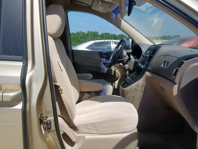 KNDMB233666074767 - 2006 KIA SEDONA EX GOLD photo 5