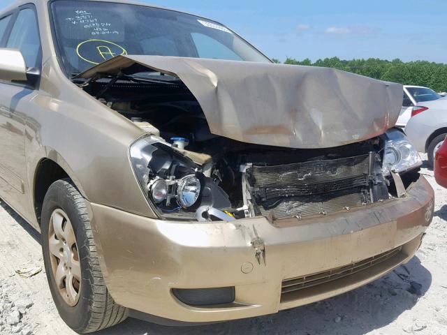 KNDMB233666074767 - 2006 KIA SEDONA EX GOLD photo 9