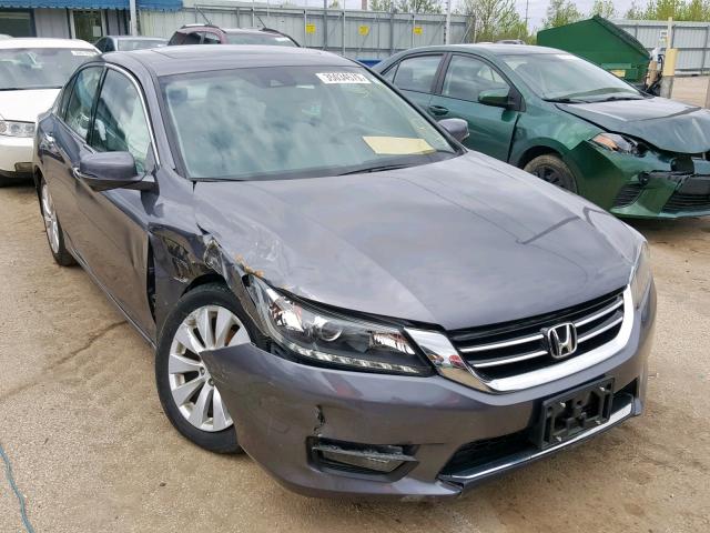 1HGCR3F83FA029384 - 2015 HONDA ACCORD EXL GRAY photo 1