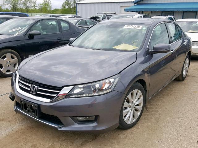 1HGCR3F83FA029384 - 2015 HONDA ACCORD EXL GRAY photo 2