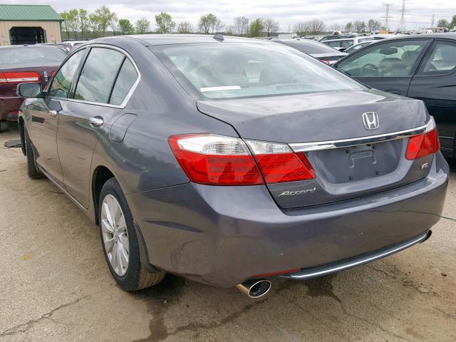 1HGCR3F83FA029384 - 2015 HONDA ACCORD EXL GRAY photo 3