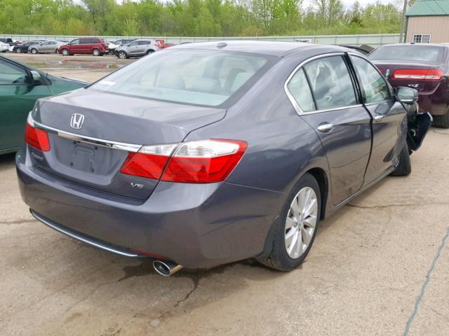 1HGCR3F83FA029384 - 2015 HONDA ACCORD EXL GRAY photo 4