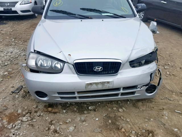 KMHDN45D53U589478 - 2003 HYUNDAI ELANTRA GL SILVER photo 9