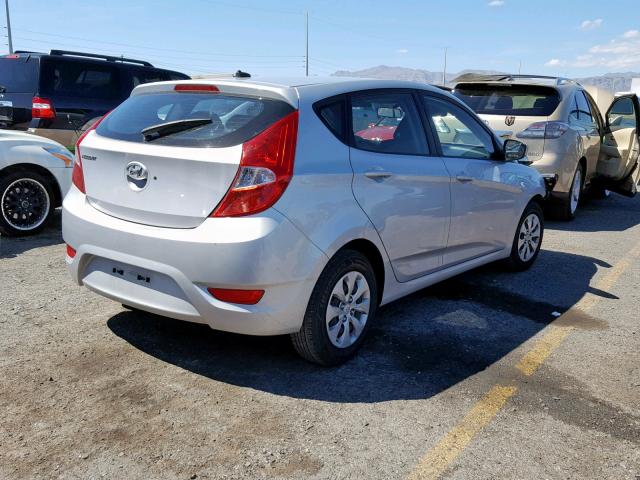 KMHCT5AE8HU312367 - 2017 HYUNDAI ACCENT SE GRAY photo 4