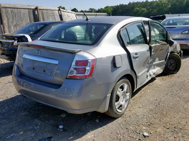 3N1AB6AP9CL718590 - 2012 NISSAN SENTRA 2.0 SILVER photo 4