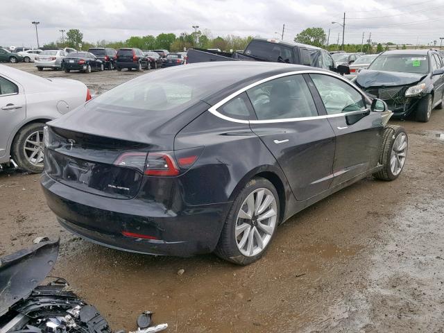 5YJ3E1EB5JF131863 - 2018 TESLA MODEL 3 BLACK photo 4