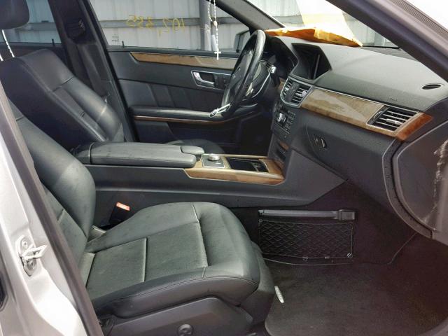 WDDHF8HB1BA437353 - 2011 MERCEDES-BENZ E 350 4MAT SILVER photo 5